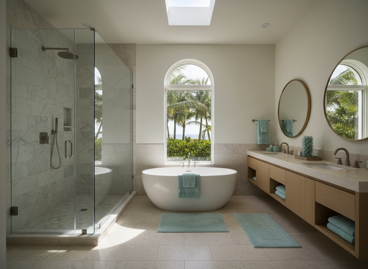 Luxury bath glass