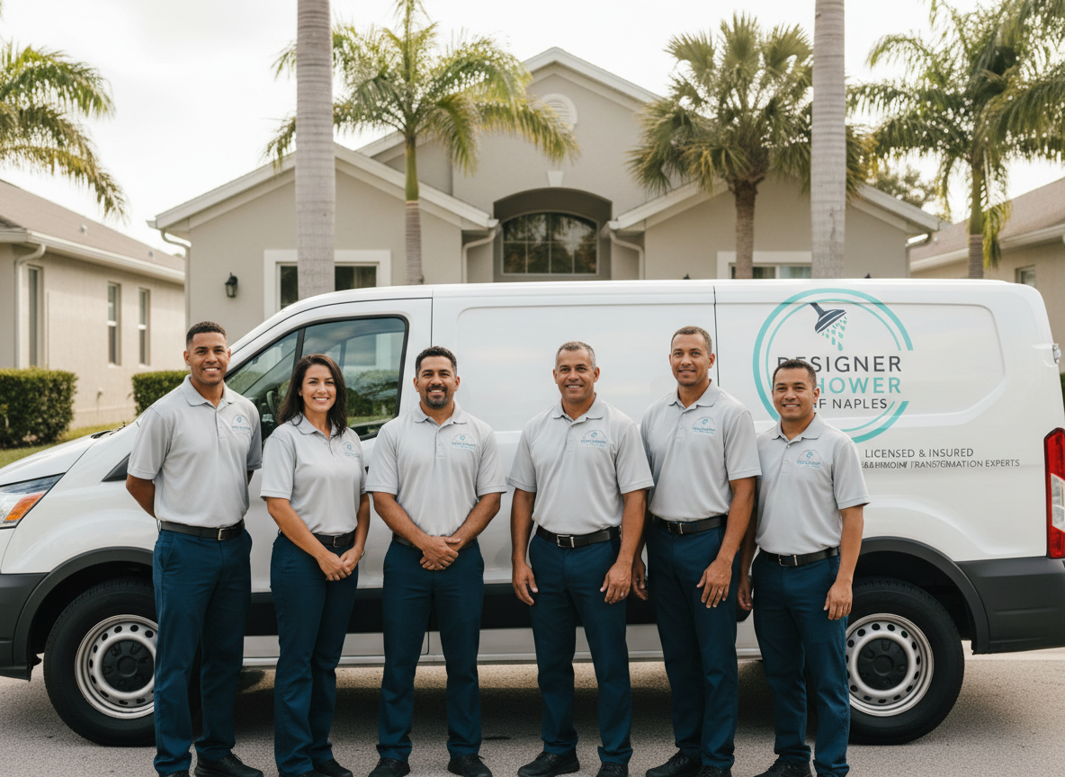 Glass fabrication team in Naples